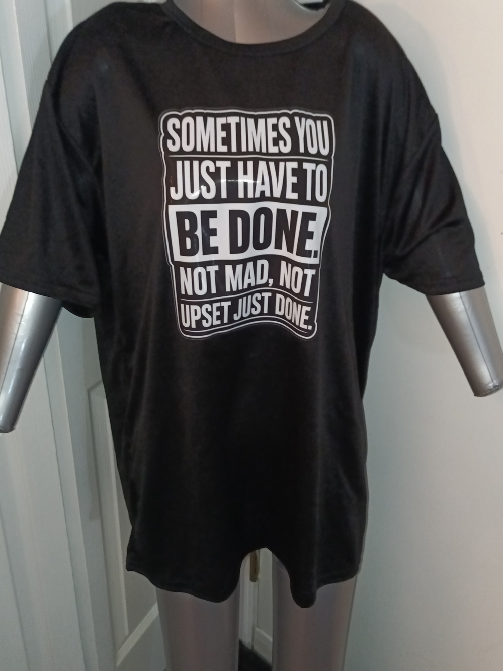 Men's Black Just Have To Be Done Shirt New 6XL - Picture 2 of 2